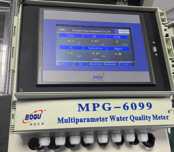MPG-6099 Multi-parameters water quality meter in  Vietnam sewage treatment plant